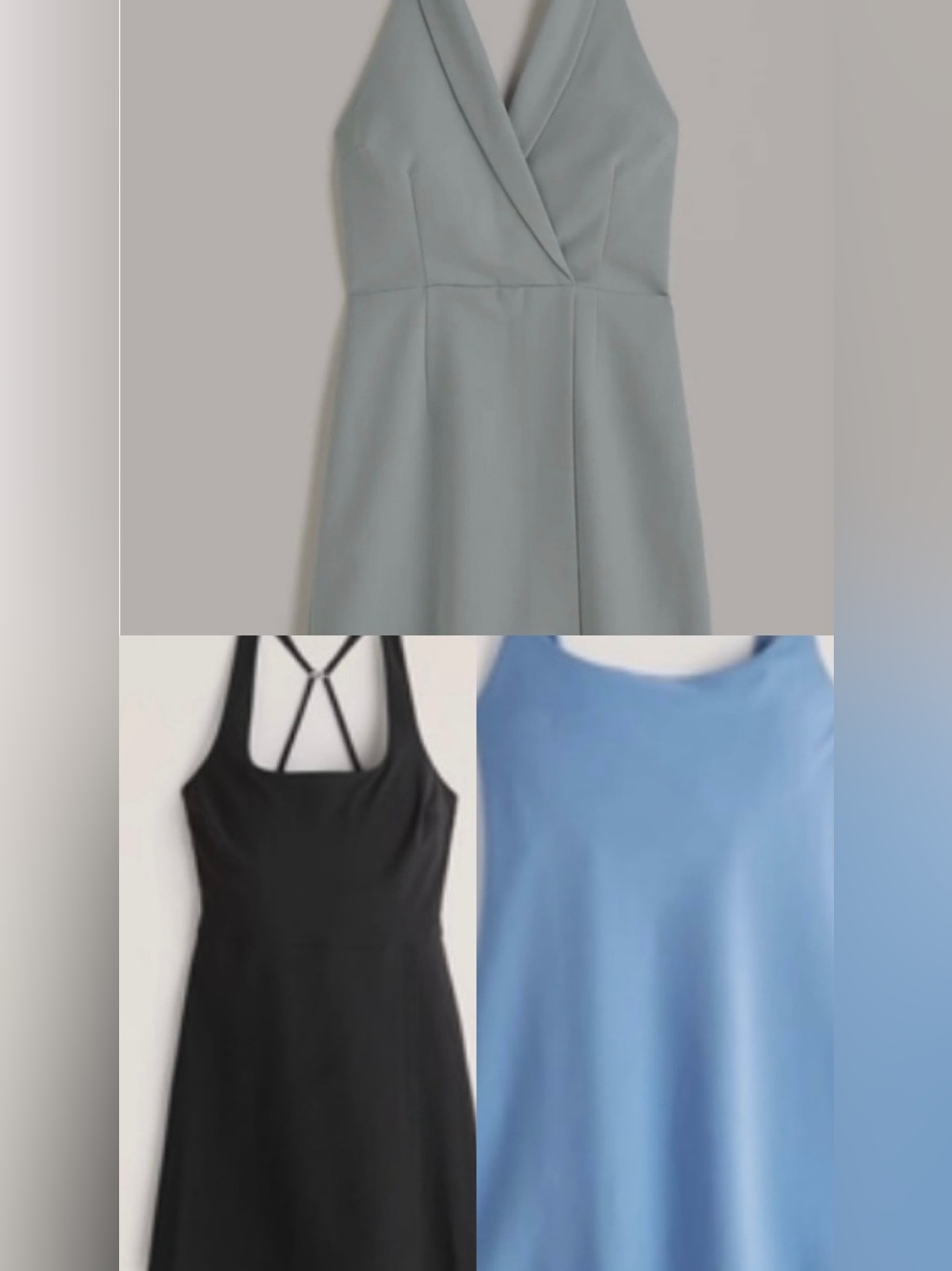 3 Abercrombie & Fitch dresses with shorts